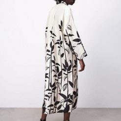 Boho Chic Clothing BAGGY LONG SLEEVE LOOSE MIDI DRESS Casual
