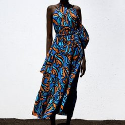 Boho Chic Clothing GEOMETRIC SLEEVELESS MIDI DRESS Casual