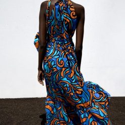 Boho Chic Clothing GEOMETRIC SLEEVELESS MIDI DRESS Casual