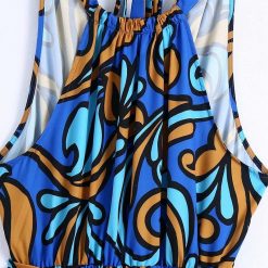 Boho Chic Clothing GEOMETRIC SLEEVELESS MIDI DRESS Casual