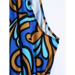 Boho Chic Clothing GEOMETRIC SLEEVELESS MIDI DRESS Casual