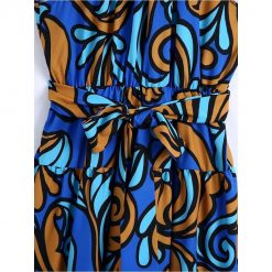 Boho Chic Clothing GEOMETRIC SLEEVELESS MIDI DRESS Casual