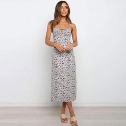 Boho Chic Clothing FLORAL SLEEVELESS BOHO MIDI DRESS Casual 9 Boho Chic Clothing FLORAL SLEEVELESS BOHO MIDI DRESS Casual