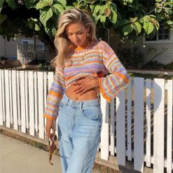 Boho Chic Clothing CASUAL BEACH O-NECK KNITTED SWEATER 8 Boho Chic Clothing CASUAL BEACH O-NECK KNITTED SWEATER